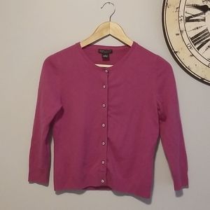 Daniel Bishop Cashmere Floral button sweater